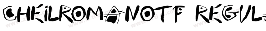 CheilRomanOTF Regula字体转换